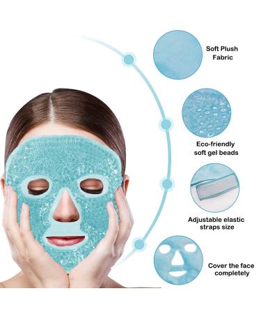 Buy Kuirunx Cooling Gel Facial & Eye Mask - Reusable Hot-Cold Compress for Dark Circles Dry Eyes & Headaches | Fast International Shipping - Buy Online on GoSupps.com