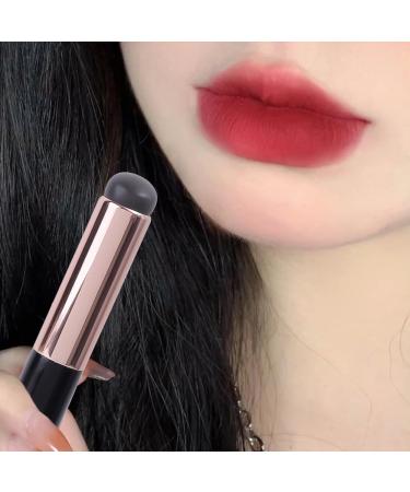 Silicone Lip Makeup Brush Angled Rounded Concealer Tool Portable Round Head Like Fingertips Soft Lipstick Brushes Makeup Tools (Color : 01 with brush cover) - Buy Online on GoSupps.com