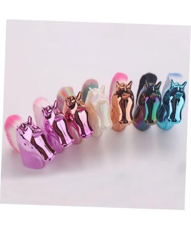 minkissy Makeup Foundation Brush 1pc Foundation Makeup Women s Suits Foundation Brush Brush for Powder Foundation Ladies Suits Unicorn Makeup Women's The Face Brush 9x8cm Golden handle color - Buy Online on GoSupps.com