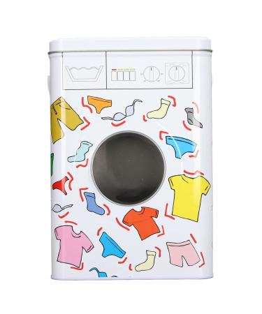 QANYEGN Large Capacity Laundry Detergent Container Powder Storage Box with Perspective Window Lid and Washing Machine Appearance