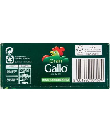Italian Gourmet E.R. Gran Gallo Riso Originario 100% Italian Rice Cooking Time 15 Minutes Ideal for Preparing Toppings 1 kg Pack + Italian Gourmet Polpa di Pomodoro 400 g Box - Buy Online on GoSupps.com