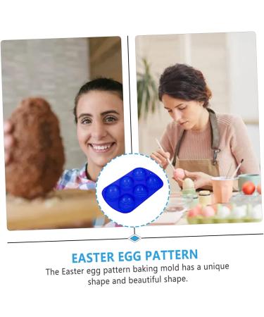 TOPBATHY 2 Pcs Six Egg Mold Silicone Baking Pans Dragon Egg Scales Egg Mould Easter Egg Cake Mold Homemade Soap Silicone Loaf Pan Cake Baking Soap Cupcakes Silica Gel Chocolate Mold Biscuit 22.2X12.7CM Blue - Buy Online on GoSupps.com