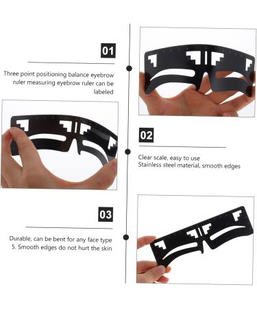 Beavorty Eyebrow Stencil Kit 4 pcs Permanent Template Shaping Stencils Brow Black Supplies Shape Balance Tools Stencil Makeup 1 count (Pack of 1) Blackx2pcs - Buy Online on GoSupps.com