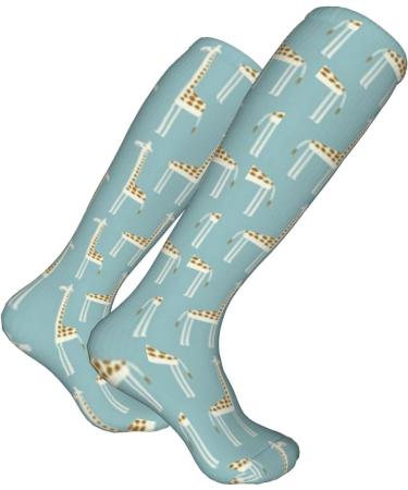 Shop Cute Giraffe Compression Socks for Men & Women | 15-20 mmHg Support for Running & Cycling - Buy Online on GoSupps.com