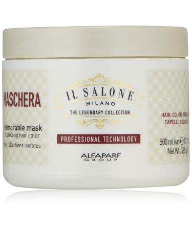 Il Salone Milano The Legendary Collection Alfaparf Group Professional Memorable Mask for Color Treated Hair - Protects and Prolongs Color - Premium Quality - 17.20 Oz. / 500ml