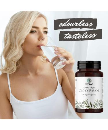 VITA60 C60 Olive Oil Capsules - 90 Vegan Friendly | Organic Extra Virgin Oil | Anti-inflammatory & Antioxidant | Leak Proof Capsule - Buy Online on GoSupps.com