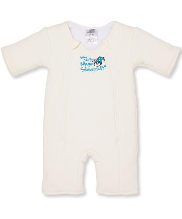 Baby Merlin's Magic Sleepsuit 6-9 months - Cream Cotton 6 Months Cream