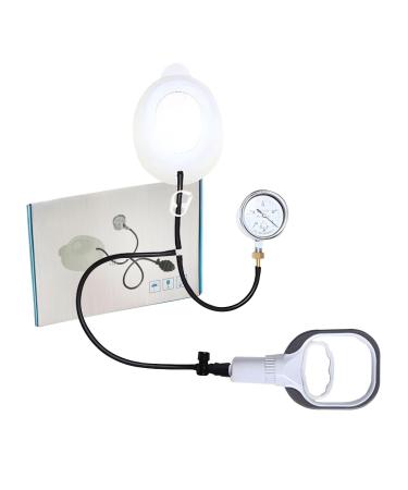 Vacuum Bell Pectus Excavatum - Pectus Excavatum Orthosis Brace Physical Correction Pigeon Chest Support with Pressure Gauge Enhanced Air Pump(Large)