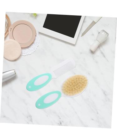 Toyvian 6 Pcs Baby Brush Set | Scalp Massager, Silicone Scrubber, Hair Cleansing Brush | Kids Wool Hair Brush, Hair Comb | Toddler Abs Light Green x3pcs, Medium x3pcs - Buy Online on GoSupps.com