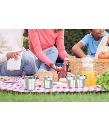 TeamFar 6 oz Toddler Insulated Stainless Steel Cups - Set of 6 | Safe & Healthy | Double Walled | Dishwasher Safe | for Kids, Preschooler, Camping, Travel - Buy Online on GoSupps.com
