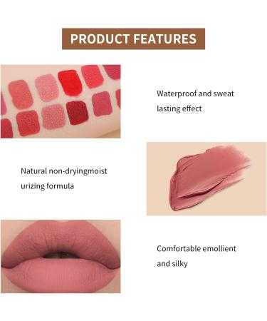 12 Colors Nude Liquid Lipstick Makeup Set - Long-Lasting, Waterproof, Non-Stick Cup - Velvet Matte - Gift Kit for Women - Set B - Buy Online on GoSupps.com