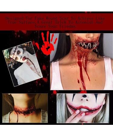 Go Ho Fake Blood Gel and Scar Wax SFX Zombie Makeup Kit for Halloween Parties - Buy Online on GoSupps.com