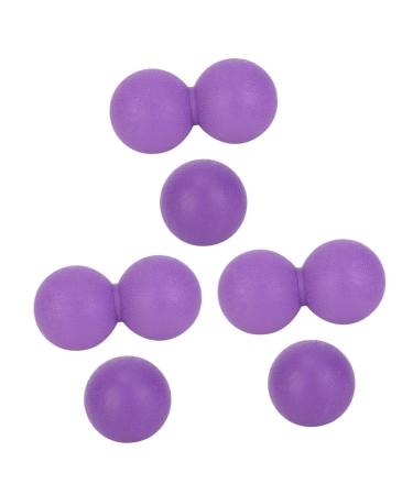 Homsfou 6 Stk Yoga Ball Fitness Ball Gymnastics Ball Painstara Rehabilitation Body Masagen Device Personal Care Mix Leave the Ball Relaxing Scrollrad TPR Violet 12.1x6.1CMX3PCS Lilax3Stk