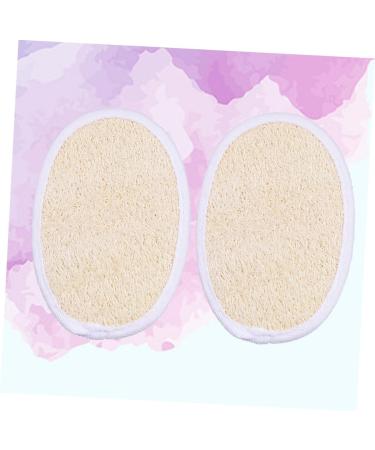 FRCOLOR 2pcs Loofah Sponge Scrubber - Exfoliating Loofah Pads for Glowing Skin | Best for Body Scrubs & Skin Care | Shop Now - Buy Online on GoSupps.com