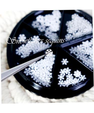 templateSnowflakes Nail Sequins Metal Slices Nail Stickers Decals Nail Art DIY Design - Buy Online on GoSupps.com