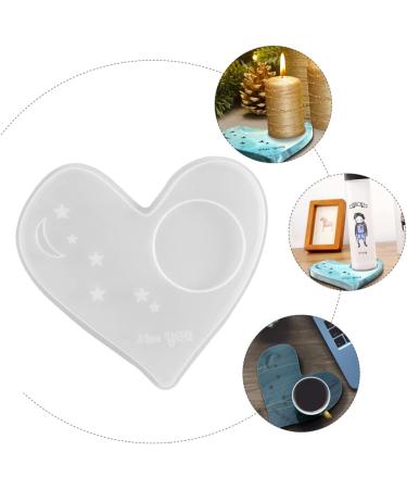 NUOBESTY 3pcs Silicone Molds Creative Stand DIY Cup Mold Epoxy Shape Crystal Heart Mug Whitex3pcs 13.6X13CMx3pcs - Buy Online on GoSupps.com