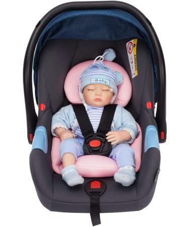 INFANZIA 2-in-1 Head & Body Support for Newborns - Soft Stroller Cushion Pads in Pink - Buy Online on GoSupps.com