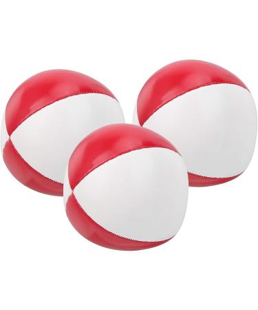Indoor Smooth Juggling Balls - Tear Resistant Red & White - Ideal for Children's Leisure Activities - Buy Online on GoSupps.com