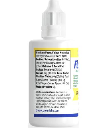 Greeniche Flavorall Banana Brilliance 50 ML Liquid Flavored Stevia Drops No Bitter Aftertaste Organic & Pure Sugar Substitute Sweetener 25 Flavors Alcohol Free - Buy Online on GoSupps.com