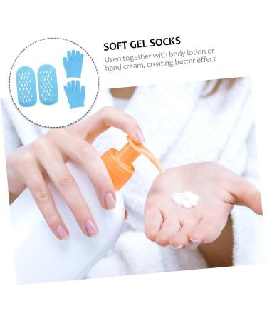 minkissy Gloves Gel Socks Spa Socks Moisture Socks Essential Oil Moisturizing Socks Cover Hand - Buy Online on GoSupps.com
