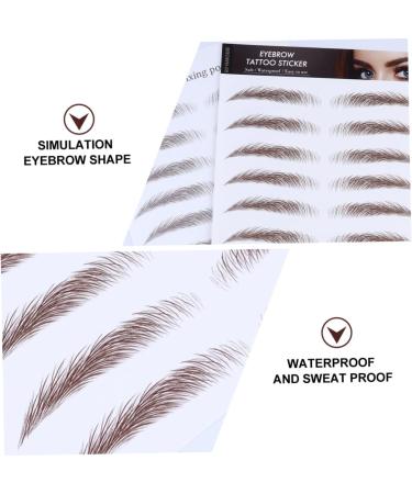 Housoutil 4pcs Eyebrow Stickers Authentic Eyebrows Eyebrow Tattoos False Eyebrows Cosmetics 6d Tool Hair - Buy Online on GoSupps.com