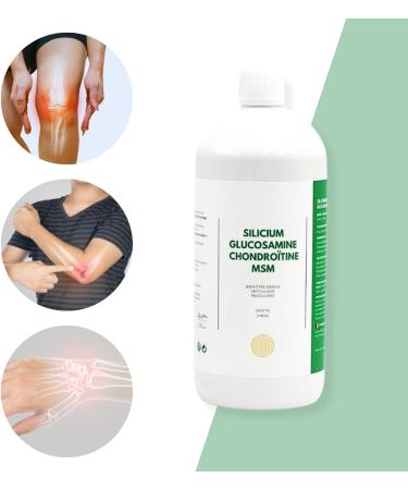 Silicon Glucosamine Chondroitin MSM - 1000ml - Paraben Free Lactose Free Flavorless Non-GMO - Buy Online on GoSupps.com