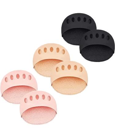Metatarsal Pads Ball of Foot Cushions Honeycomb Fabric Forefoot Pads Cushioning Ice Silk High Heel Insoles Reusable Comfortable Non-Slip Toe Cushion Pads for Women and Men
