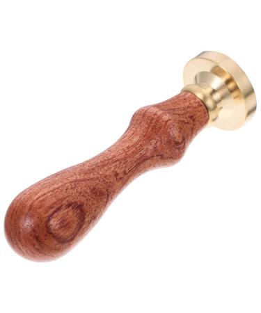 1pc Dispensing Plate Tool Seal Flower Powder Seal Espresso Tools Eyeshadow Tamper Tool Powder Stamper Eyeshadow Pressing Stamp Hotfix Stamps Eye Shadow Seal Wooden Handle
