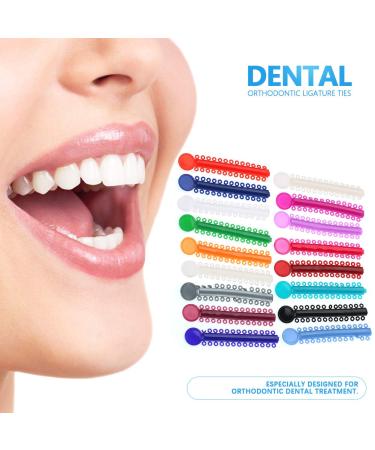 40Pcs Multicolored Orthodontic Ligature Ties | Rubber Bands for Braces & Brackets - International Shipping Available - Buy Online on GoSupps.com