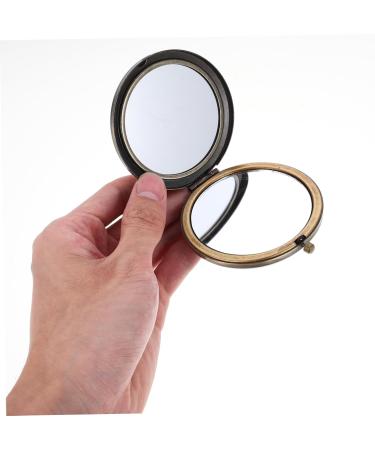 Beaupretty Vintage Pocket Mirror - Double-Sided Round Compact Folding Makeup Mirror (Random Style) - Perfect Travel Accessory - Buy Online on GoSupps.com