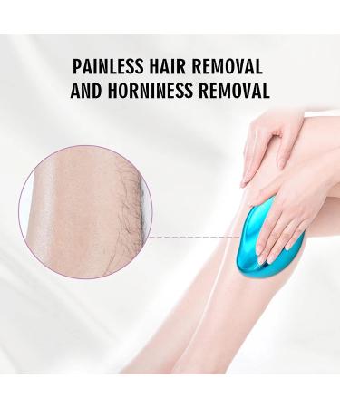 Painless Crystal Hair Eraser 2022 - Fast Hair Removal & Skin Exfoliator for Women, Blue - Buy Online on GoSupps.com