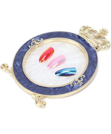 MAMJENNI Nail polish mixing palette gel makeup cream resin material durable smooth texture easy to clean crown design photography prop (gold) - Buy Online on GoSupps.com