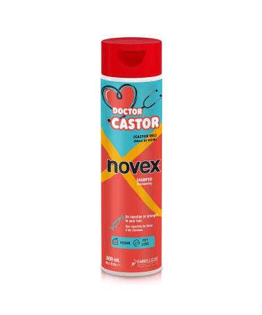 Buy NOVEX Doctor Castor Shampoo - Organic Vegan Hair Growth Formula with Castor Oil Omega 6 & 9 Vitamin E - 300ml - Buy Online on GoSupps.com