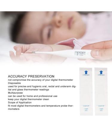 100 Pcs Disposable Digital Thermometer Covers - Sterile Probe Sleeves for Oral & Bathroom Use | Gernie - Buy Online on GoSupps.com