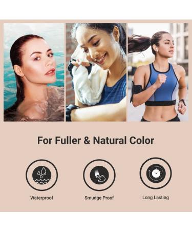 Mina Eyebrow Hair Color - Natural Tinting Powder | Water & Smudge Proof | No Ammonia No Lead | 100% Gray Coverage | Vegan & Cruelty-Free (Graphite + Oil + Brush - Buy Online on GoSupps.com