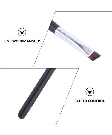 12th Angled Eyebrow Brush - Portable Cosmetic Makeup Applicator for Eyebrows Eyeshadow & Foundation | Travel-Friendly Wooden Brush - Buy Online on GoSupps.com