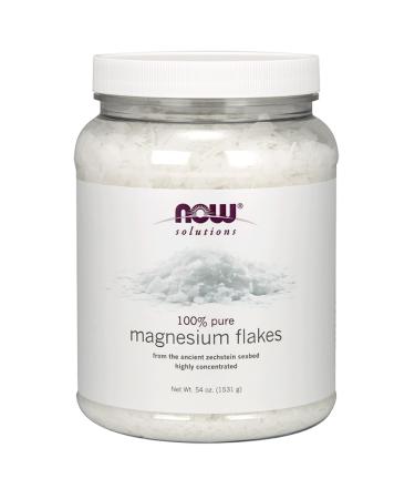 Now Foods Solution Magnesium Flakes 1531g 100% Pure Gluten-Free SOYA-Free GMO-Free Cruelty-Free