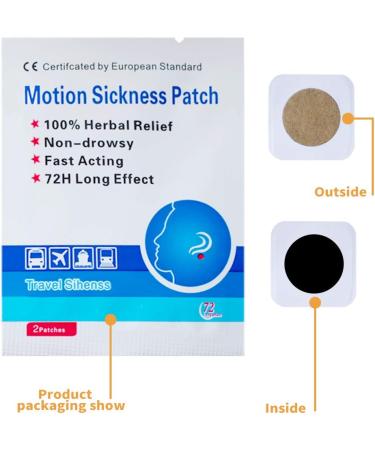 HITHSM Anti Nausea Patches - 16 Count - Natural Relief for Motion Sickness - Car, Sea, Air Travel - Buy Online on GoSupps.com