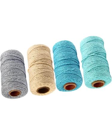 Coheali 8 Rolls Twisted Cord Rope - Natural Kitchen Thread for DIY Crafts Macrame Accessories & Gift Wrapping - High-Quality Nylon Cord for Tinkering & Baking - Buy Online on GoSupps.com