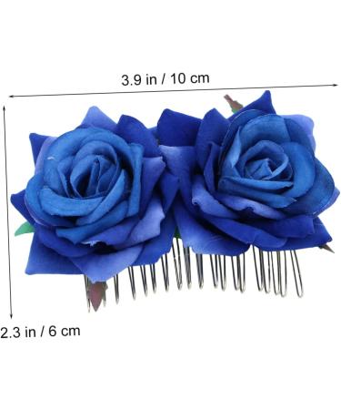 FRCOLOR Bridal Hair Accessories bridal Hair Pin rose flower hair clip tiara rose flower side side hair bridal tiara bridal headpieces for jewelry bride Flower Hair Accessories - Buy Online on GoSupps.com