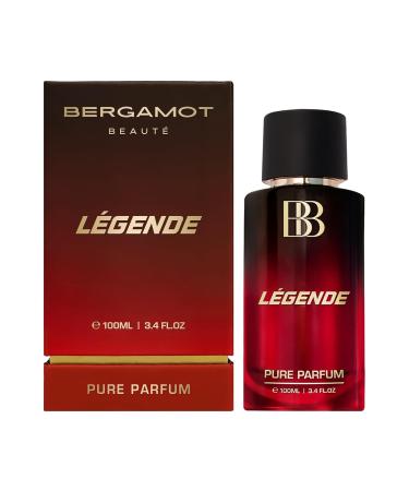 Ber'gamot LEGE'NDE Pure Parfum For Men | Bergamot Woody & OUD | 12+ Hrs Long Lasting Perfume for Men | 100ML (3.38 Fl Oz)