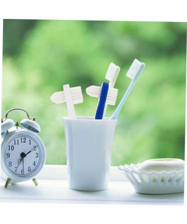 Mobestech 6th Double-Headed Toothbrush - Portable Dental Cleaner for Prosthesis | 2 Bristle Toothbrush | Oral Care Supply (1 Pack Color-Sorted) - Buy Online on GoSupps.com