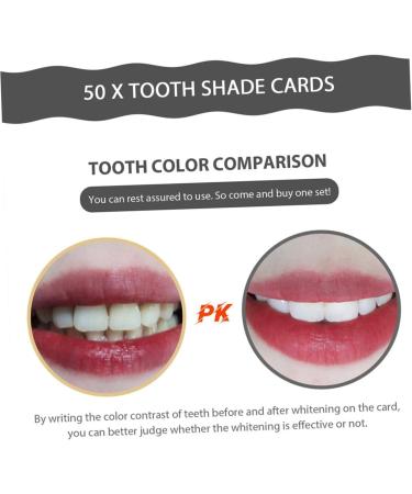 Minkissy 30 Pack Tooth Colored Card - Teeth Whitening Color Bleaching & Dental Care Disposable Mouth Care - Buy Online on GoSupps.com