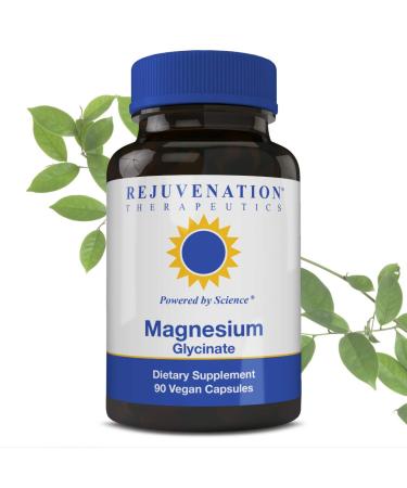 Rejuvenation Therapeutics Magnesium Glycinate | Premium Quality Vegan and Gluten-Free (90 Vegan Capsules)