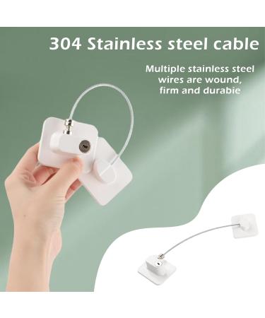 4 Pack Refrigerator Locks with Keys - Child Safety Locks for Closets Drawers & Windows - No Drill Installation - 2 Black & 2 White - Buy Online on GoSupps.com