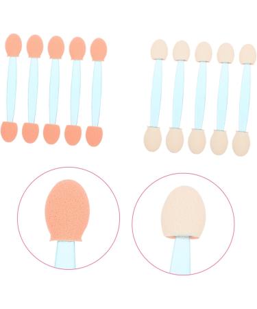 Gogogmee 100pcs Double Ended Eyeshadow Brush Makeup Tool Cosmetic Applicator Eyeshadow Stick Cosmetic Tool Double-sides Eye Brush Makeup Brush Sponge Brush Latex Sponge 6.5x1.3cm Blue - Buy Online on GoSupps.com