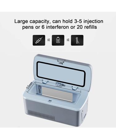 Niczu Mini Drug Refrigerated Box - Portable Insulin Cooler for Travel - Small Car Fridge with Constant Temperature - Blue - Buy Online on GoSupps.com