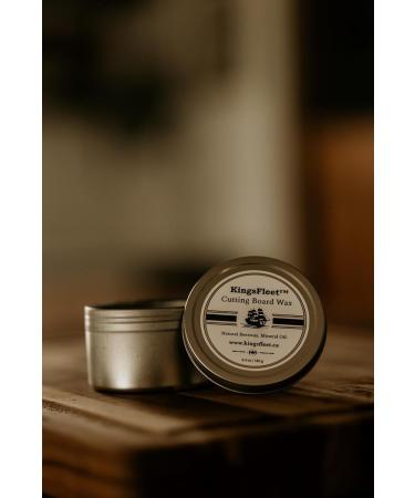 KingsFleet - Cutting Board Wax | 6.4oz | Conditioner - Canadian Made - Food Safe - Simple and Effective Ingredients 6.4 ounces - Buy Online on GoSupps.com