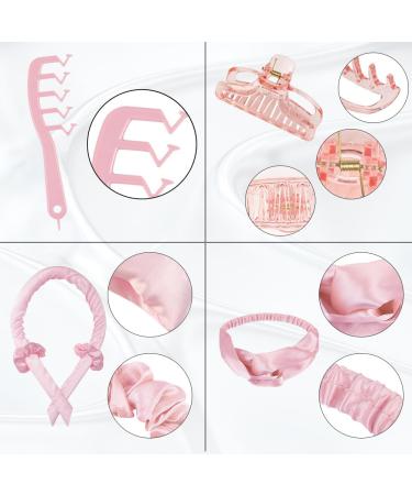 6pcs Heatless Curlers Headband Set for No Heat Overnight Curls - Pink - Buy Online on GoSupps.com