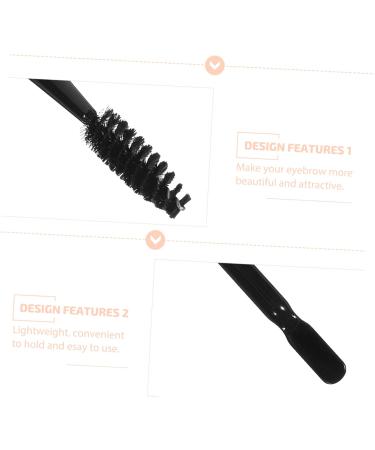 minkissy 1pc Eyelash Brush Eyebrow Brush for Women Makeup Brush for Eyebrow Professional Eyebrow Brush Beauty Brush for Eyebrow Mascara Brush Make up Wooden Eye Shadow Brush M Black - Buy Online on GoSupps.com